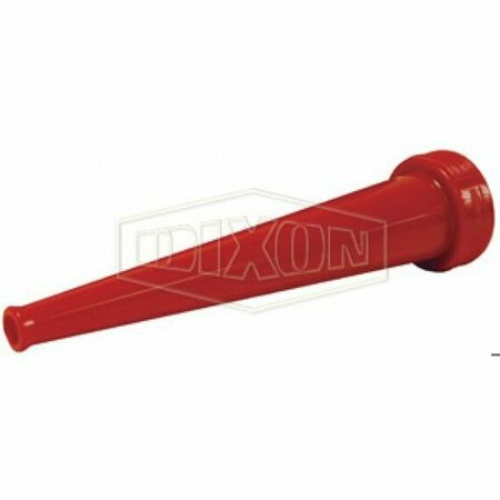DIXON Plain Nozzle, 1-1/2 in Inlet, Polycarbonate Body, For Use with Hose PN15F